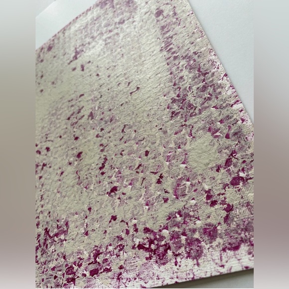 Abstract Acrylic Original Painting On Canvas Paper 9X12 Pink - Picture 3 of 5